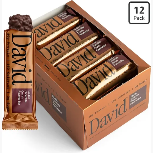 Barras David Doble Chocolate (12 piezas)